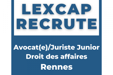 Image de l'article Le Cabinet LEXCAP recrute à Rennes !